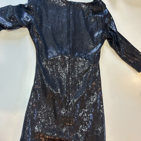 Parker Black Sequined Cocktail Dress - Picture 7 of 10